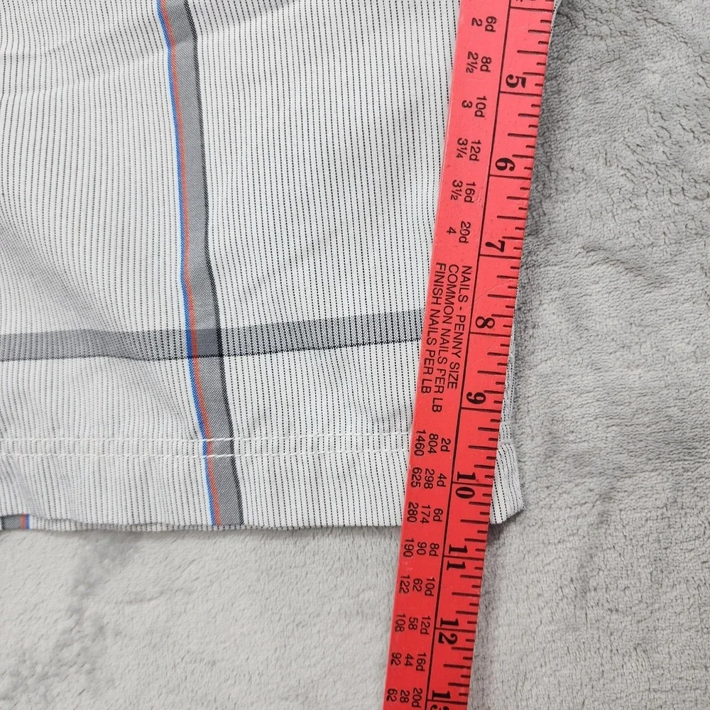 Vintage Champs Sports Shorts Mens 38 Gray Plaid Chino Flat Front Casual Skater